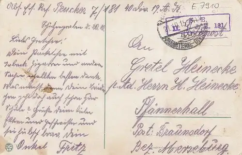 1.WK Durch Kampf zum Sieg! feldpgl1915 E7910