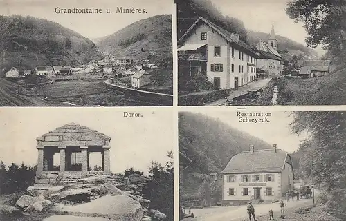 Grandfontaine u. Miniéres, Donon, Restaurant Schreyeck gl1910 F0567