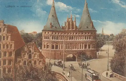 Hansestadt Lübeck, Holstentor gl1911 E8429