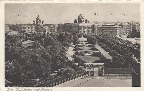 Wien, Volksgarten mit Museen gl1930 F3067