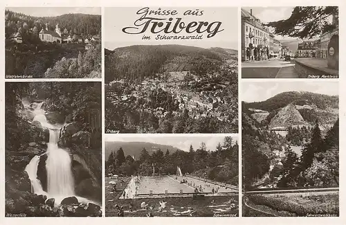 Triberg, Schwarzwald, Mehrbildkarte ngl F0102