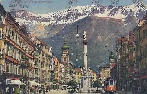 Innsbruck, Maria Theresienstraße mit Nordkette gl1929 E7783
