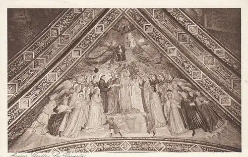 Assisi, S.Francesco, Unterkirche, Giottos Fresko der Armut ngl F0607