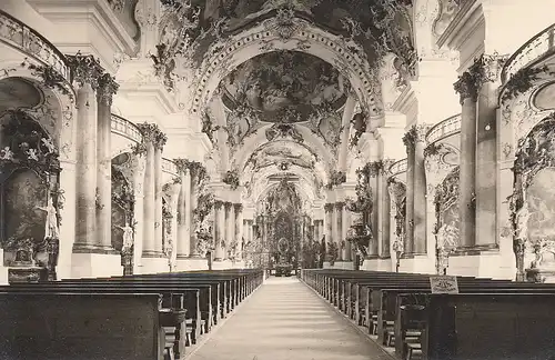 Münsterkirche in Zwiefalten, Württ., innen ngl F0186