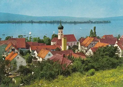 Allensbach am Bodensee, Blick Richtung Insel Reichenau ngl F0682