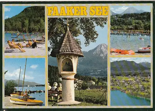 Faaker See, Kärnten, Mehrbildkarte glum 1970? F4142