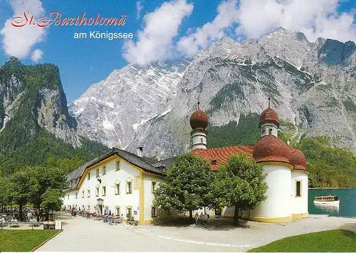 St. Bartholomä am Königssee mit Watzmann-Ostwand ngl F0685