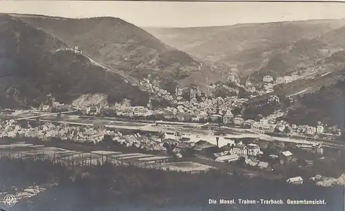 Traben-Trarbach an der Mosel, Panorama gl1913 E8579