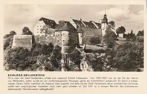 Heidenheim/Brenz, Schloß Hellenstein mit Historie gl1957 F0007