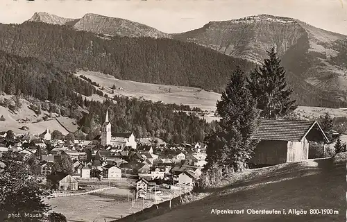 Oberstaufen im Allgäu, Panorama gl1961? F0266