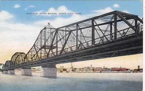 Sioux City, Iowa, Missouri River Bridge ngl E8682