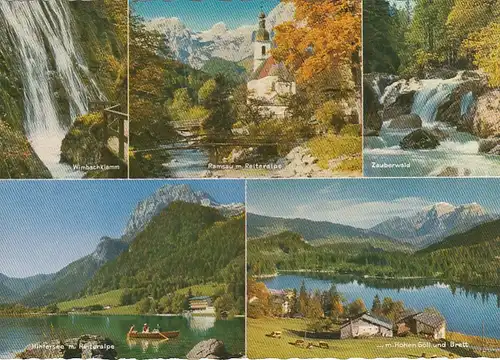 Das Ramsautal bei Berchtesgaden, Mehrbildkarte ngl F1879