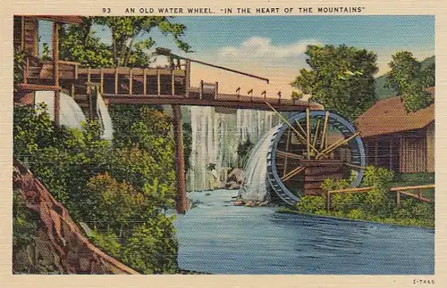 An old Water Wheel "in the heart of the mountains" ngl E8692