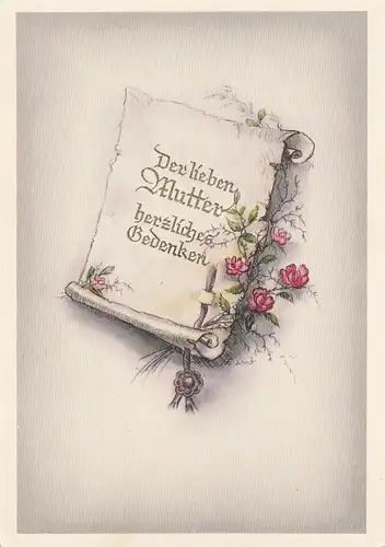 Muttertag: Der lieben Mutter herzliches Gedenken ngl E8225