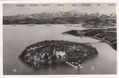 Insel Mainau im Bodensee, Luftbild ngl F1920