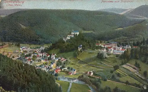 Schwarzburg im Thür.Wald, vom Trippstein gl1912 E8007