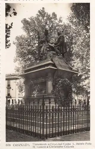 Granada, Monumento a Christobal Colón (Columbus) ngl F1962