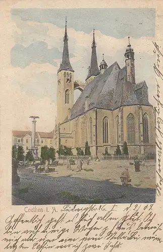 Coethen i. Sachsen-Anhalt, Kirche gl1909 E8027