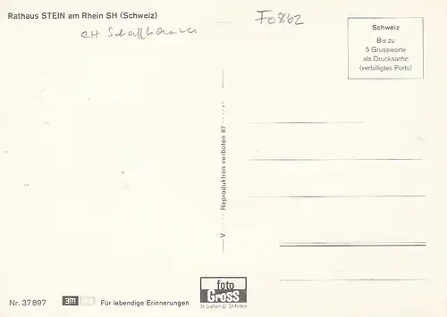 Stein a.Rhein, Rathaus ngl F0862