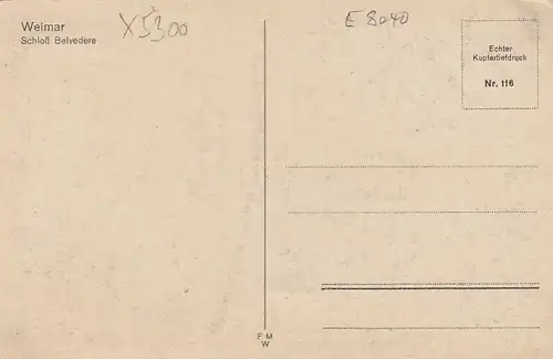 Weimar, Schloß Belvedere ngl E8040