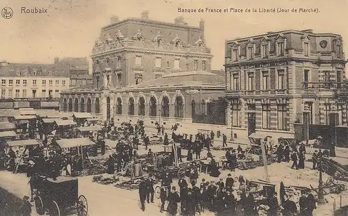 Roubaix, Banque de France et Place de la Liberté feldpgl1916 F0447