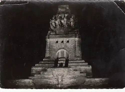 Leipzig, Völkerschlachtdenkmal bei Nacht ngl E8050