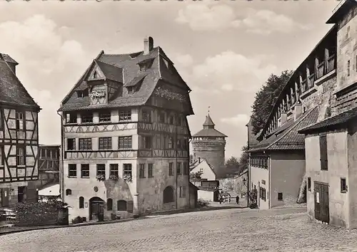 Nürnberg, Dürer-Haus und Wehrgang gl1906 E8803