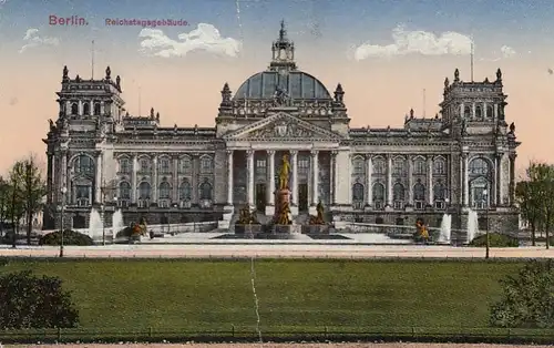 Berlin, Reichstagsgebäude feldpgl1917 E8331