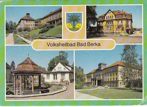 Bad Berka in Thüringen, Mehrbildkarte glum 1960? F2028