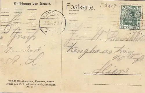 Berlin (?), Huldigung der Arbeit gl1910 E8124