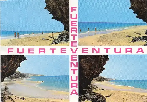 Islas Canarias, Fuerteventura, Playas insólitas glum 1980? F4418
