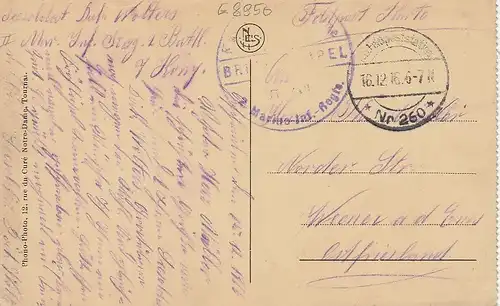 Cambrai (H.-de-F.) La Gare feldpgl1916 E8950