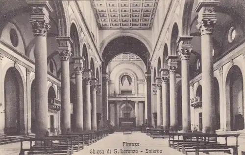 Firenze, Chiesa di S.Lorenzo, Interno ngl F1113