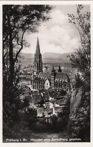 Freiburg i.Breisgau, Münster vom Schloßberg gl1937 F3619