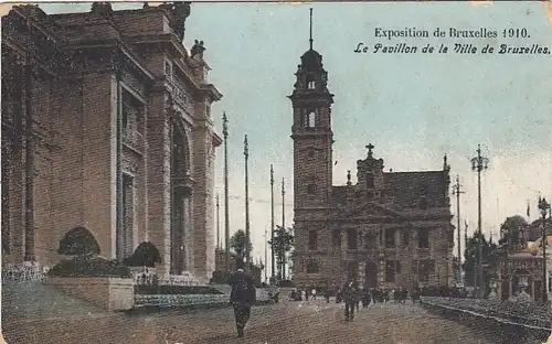 Bruxelles, Exposition 1910, Le Pavillon de la Ville gl1910? E9036