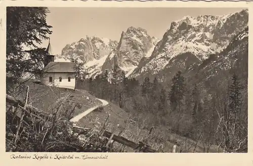 Antoniuskapelle im Kaisertal mit Elmauerhalt, Tirol gl1939 F3682