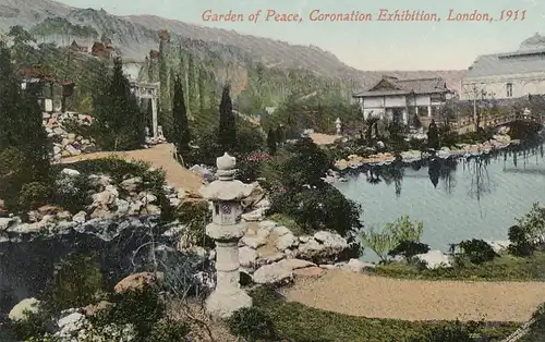 London, Garden of Peace, Coronatiom Exhibition 1911 ngl E9046