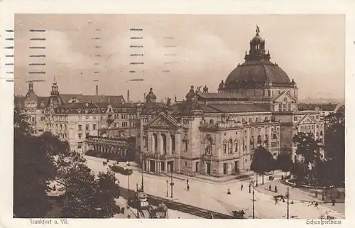 Frankfurt a.M., Schauspielhaus feldpgl1916 E8315