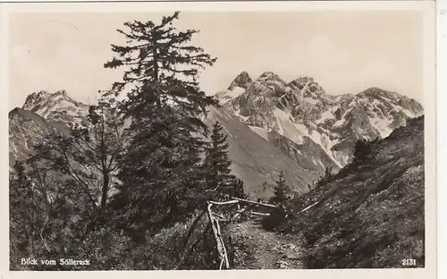 Blick vom Söllereck gegen die Mädelegabelgruppe, Allgäu, gl1937 F2243