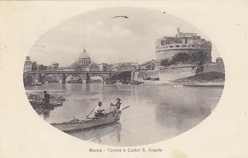 Roma, Tevere e Castel S.Angelo gl1913 E9148