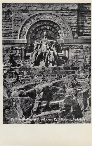Kyffhäuser-Denkmal auf dem Kyffhäuser - "Barbarossa" ngl E8356