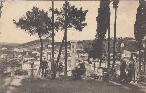 Fiesole, Panorama Visto dai Giardini Pubblici gl1917 E9168