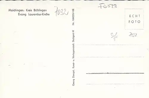 Maichingen Kreis Böblingen, Ev.Laurentius-Kirche, innen ngl F0523