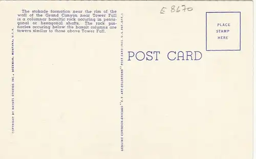 Yellowstone Nat.Park, Needles in Yellowstone Canyon ngl E8670