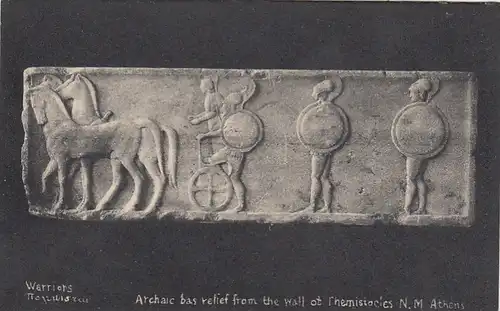 Athen, National-Museum, Mauer des Themistokles, Relief "Krieger" ngl F1220