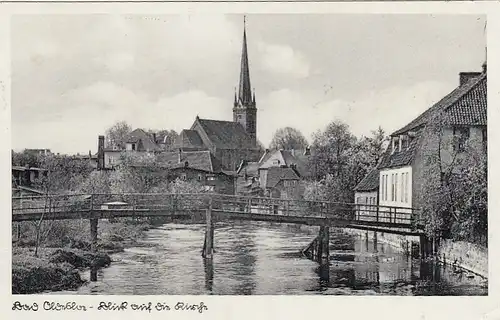 Bad Oldesloe, Blick auf die Kirche feldpgl1940 E8469