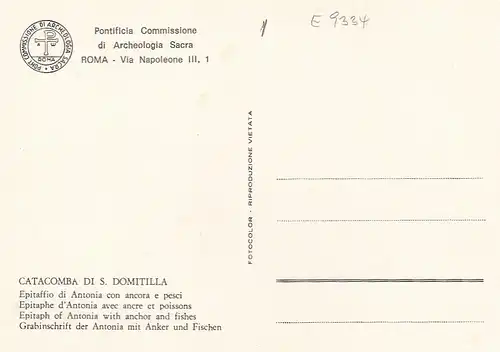 Roma, Catacomba di s.Domitilla ngl E9334