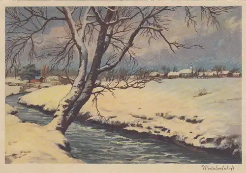 Ländliche Winterlandschaft gl1943 E8785