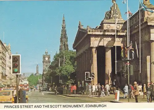 Edinburgh, Princes Street and the Scott Monument ngl F3942