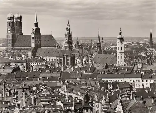 München, Blick vom Deutschen Museum auf die Stadt ngl F0830